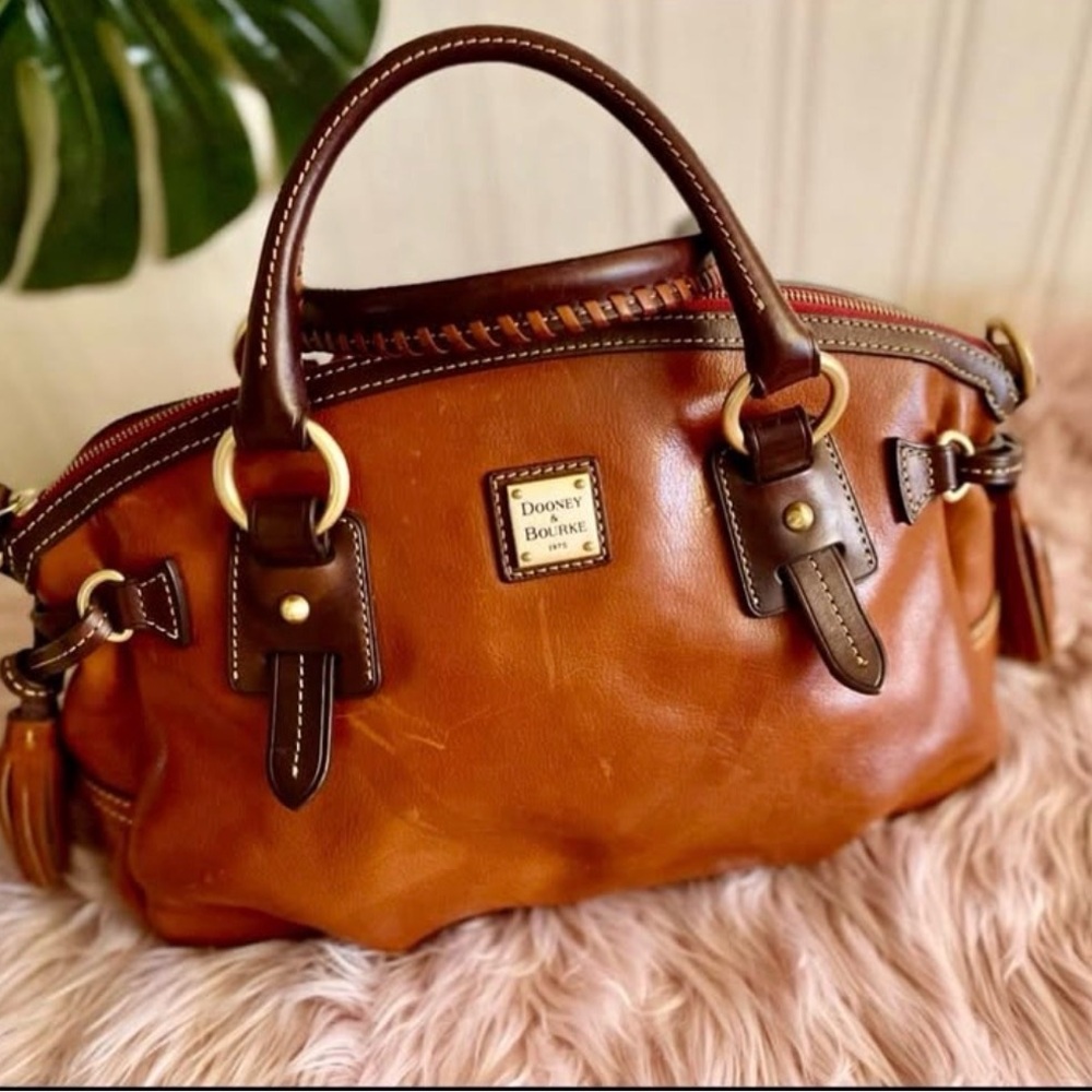 Dooney & Bourke Tan Leather Satchel